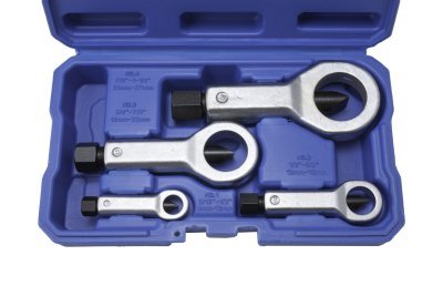 Střihače poškozených, přirezlých matic, sada 4 kusů - QUATROS QS14227