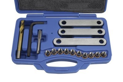 Opravná sada závitů M9 x 1,25mm vodítek brzdičů VW, Opel, Ford - QUATROS QS70400