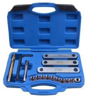 Opravná sada závitů M9 x 1,25mm vodítek brzdičů VW, Opel, Ford - QUATROS QS70400