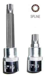 Zástrčná hlavice XZN (Spline), 1/2", velikost M8, délka 55 mm - JONNESWAY S64H4108, Velikost: M8