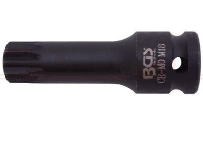 Hlavice zástrčná 1/2" XZN, vel. M18 × 78 mm - BGS 5184-M18