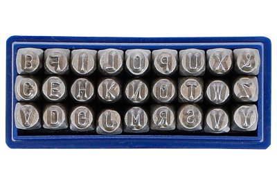 Razící matrice písmen, raznice- sada 27ks (různé velikosti) - BGS, Velikost: 3 mm