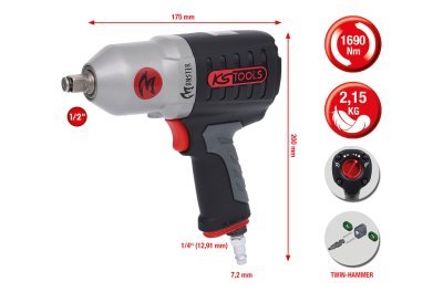 Rázový šroubovák (stlačený vzduch) KS TOOLS 515.1210