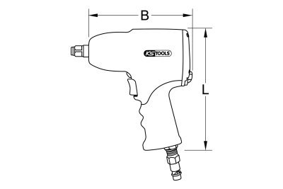 Rázový šroubovák (stlačený vzduch) KS TOOLS 515.1210