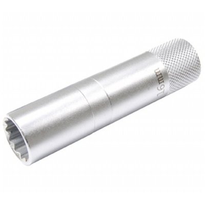 Nástrčná hlavice 3/8" na zapalovací svíčky 16mm s gumou - BGS