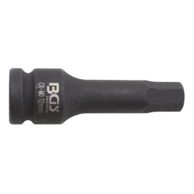 Hlavice zástrčné 1/2" imbus M5-M19, tvrzené (různé velikosti) - BGS 5481, Velikost: M5