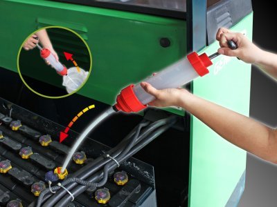 Ruční plnička a odsávačka, průhledná 350ml - CJ-2180