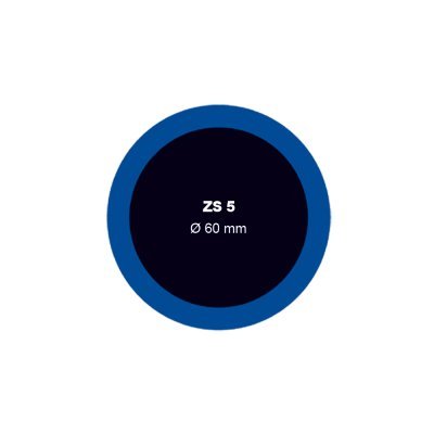 Záplata ZS na opravu duší, kulatá, různé velikosti - Ferdus, Varianta: ZS 8 na opravu duší průměr 120 mm. 1 ks