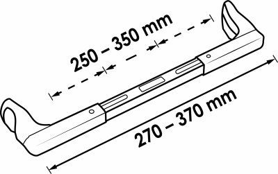 Vodováha pro nastavení volantu a geometrie VIGOR V1571