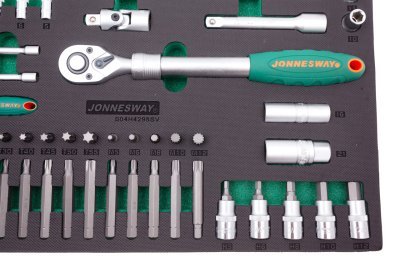 Modul - velká gola sada 1/4" a 1/2", s příslušenstvím, 95 ks - JONNESWAY S04H4295SV