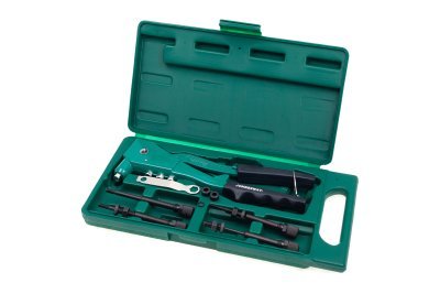 Nýtovací kleště na trhací nýty 2.4, 3.2, 4, 4.8 mm a maticové nýty M3-M6 - JONNESWAY V1102