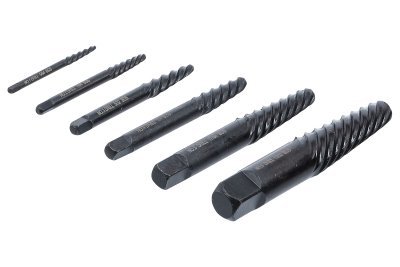 Vytahováky zalomených šroubů M3-M12, sada 6 ks - BGS 8549