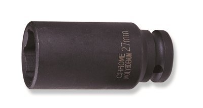 Nástrčné hlavice úderové, prodloužené, 1/2", 6-hranné, velikosti 8-36 mm - JONNESWAY, Velikost: 21 mm