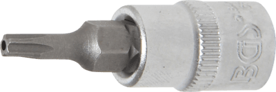 Hlavice zástrčné 1/4" Torx TS, pěticípé s otvorem (různé velikosti) - BGS, Profil: Torx,Velikost: TS40