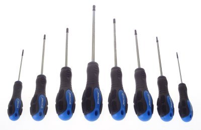 Šroubováky TORX, velikosti T8 - T40, sada 8 kusů - QUATROS QS14925