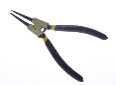 Kleště na segrovky 180 mm (7"), různé druhy, jednotlivý prodej - QUATROS, Tvar: zahnuté. vnější