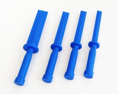Plastové škrabky, šábry na lepené závaží, lišty, 19 - 36 mm, sada 4 ks - QUATROS QS14242