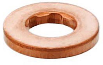 Těsnění pod vstřikovače diesel common rail, měděné, různé rozměry, Velikost: 7.1x15x1.56 mm