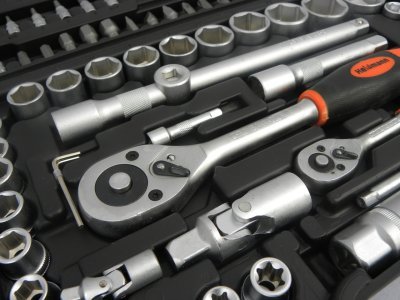 Gola sada 1/4" a 1/2", pro hobby využití, 108 dílů