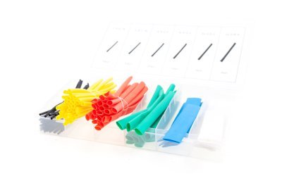 Smršťovací bužírky - hadičky, velikosti 1,5-13 mm, barevné, sada 100 ks po 10 cm