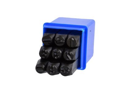 Razicí matrice čísel - raznice, různé velikosti, sada 9 kusů - GEKO, Velikost: 8 mm