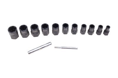 Hlavice 1/2" a 3/8" na poškozené šrouby, velikosti 8-21 mm, sada 13 ks - ASTA