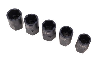 Hlavice 1/2" a 3/8" na poškozené šrouby, velikosti 8-21 mm, sada 13 ks - ASTA
