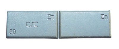Závaží samolepící zinkové ZNC, šedý lak, různé hmotnosti, Varianta: ZNC 40 g. šedý lak. 1 ks