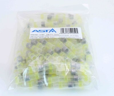 Smršťovací hadičky s cínem, různé velikosti, balení 100 kusů - ASTA, Velikost: 2.7x40 mm