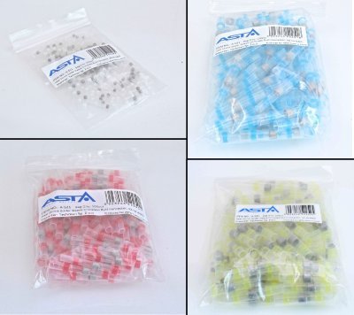 Smršťovací hadičky s cínem, různé velikosti, balení 100 kusů - ASTA, Velikost: 2.7x40 mm