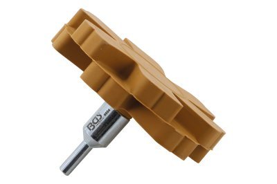 Kotouč lamelový gumový Wave, pro odstranění fólie, průměr 88 mm, stopka 6 mm - BGS 6654