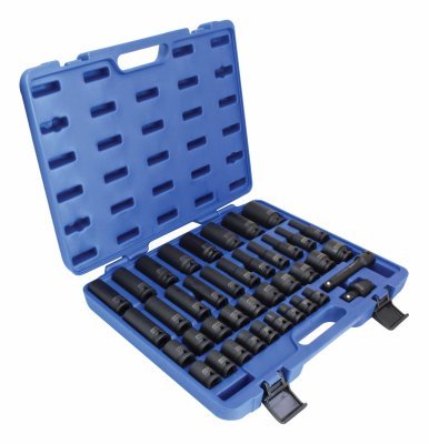 Sada zástrčných hlavic 1/2", úderové, 9-30 mm, 40 ks - Asta A-HEX40F