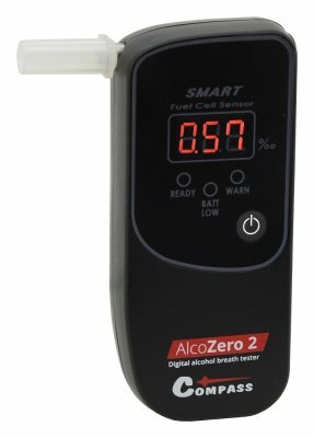 Alkohol tester AlcoZero2, elektrochemický senzor, v kufříku - COMPASS