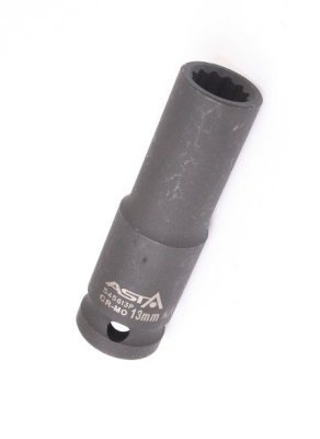 Hlavice nástrčné úderové 1/2", 12hranné, prodloužené 78 mm, různé rozměry - ASTA, Velikost: 19 mm