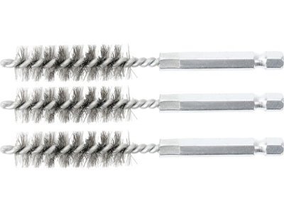 Sady kartáčů na vrtačku, různé průměry, ocelové, 3 ks - BGS technic, Velikost: 11 mm
