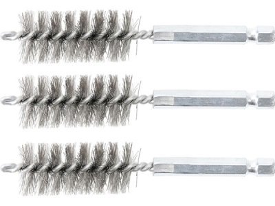 Sady kartáčů na vrtačku, různé průměry, ocelové, 3 ks - BGS technic, Velikost: 11 mm