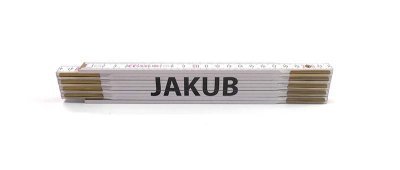 Skládací metry se jmény, 2 m, dřevěné, Jméno na metru: LIBOR