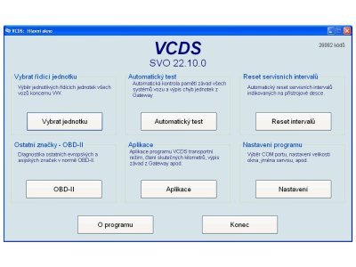 Diagnostika VAG-COM VCDS PROFI, bezdrátový systém, čeština, koncern VW a další