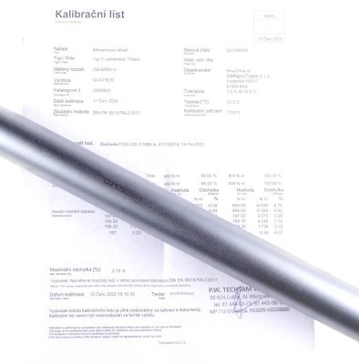 Momentový klíč 3/4" 200-800 Nm, zvýšená přesnost 3 %, s certifikátem - QUATROS QS59800