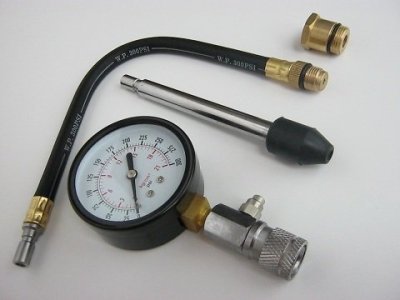 Kompresiometr pro benzinové motory, sada 4 dílů - QUATROS QS30191