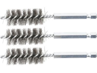 Sady kartáčů na vrtačku, různé průměry, ocelové, 3 ks - BGS technic, Velikost: 11 mm