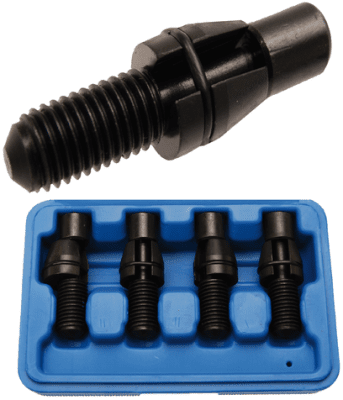 Čepy pro vystředění nápravnice VAG, M12x1,5, sada 4 kusy - BGS 8306