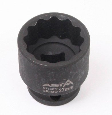 Hlavice nástrčné úderové 1/2", 12hranné, různé rozměry - ASTA, Velikost: 30 mm