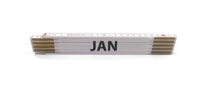 Skládací metry se jmény, 2 m, dřevěné, Jméno na metru: RADEK