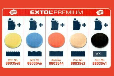Kotouč leštící pěnový T10 černý, 150 x 30 mm, suchý zip - EXTOL PREMIUM EX8803541