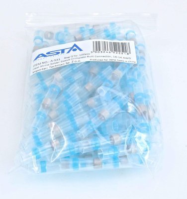 Smršťovací hadičky s cínem, různé velikosti, balení 100 kusů - ASTA, Velikost: 4.5x40 mm