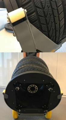 Vozík manipulační na pneumatiky a disky, nosnost 160 kg - Winntec