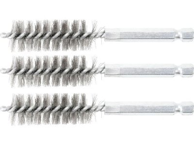 Sady kartáčů na vrtačku, různé průměry, ocelové, 3 ks - BGS technic, Velikost: 12 mm
