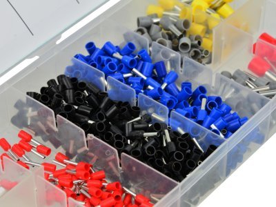 Dutinové elektrické konektory - dutinky 0,5-10,0 mm2, sada 685 ks