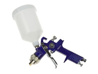 Stříkací pistole HVLP, tryska 1.4 mm, objem 600 ml, regulátor tlaku a odlučovač vody